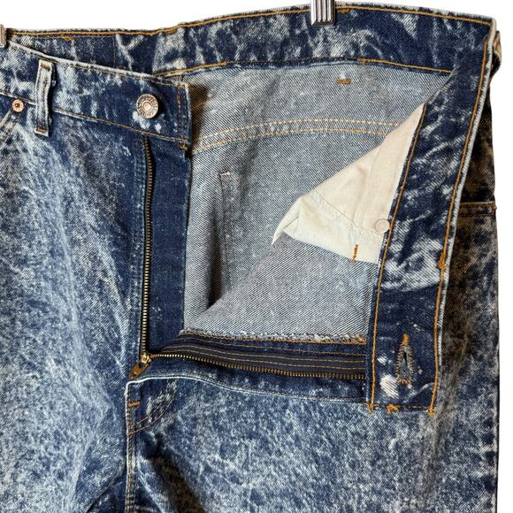 Levi’s Orange Tab Vintage 550 Jeans Acid Wash size 38 x 30 - Picture 6 of 8